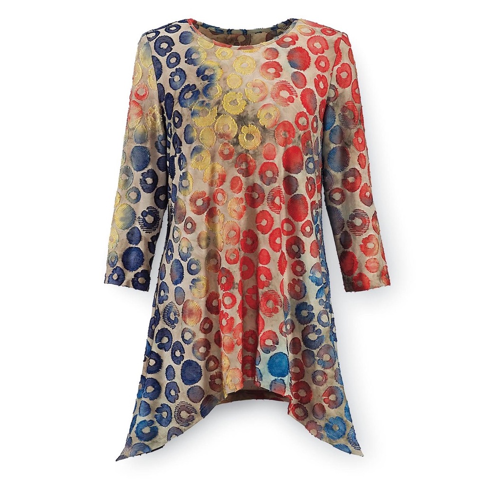 Potpourri Circles of Color Tunic size 3X
